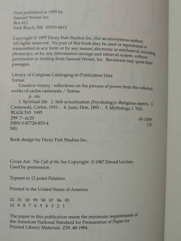 Creative Victory - Reflections On The Process Of Power From The Collected Works Of Carlos Castaneda