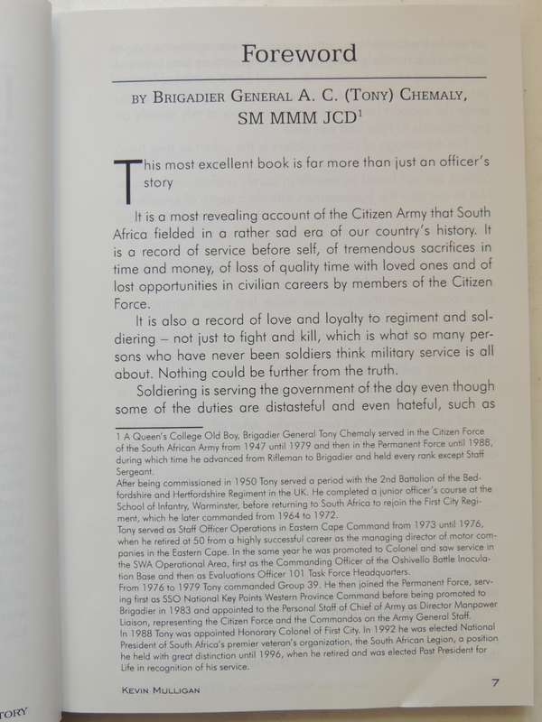 Carry On Regardless: Officer's Story The Personal Memoirs of ... Rand Light Infantry  Kevin Mulligan