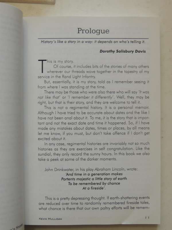Carry On Regardless: Officer's Story The Personal Memoirs of ... Rand Light Infantry  Kevin Mulligan