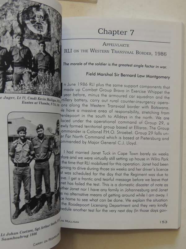 Carry On Regardless: Officer's Story The Personal Memoirs of ... Rand Light Infantry  Kevin Mulligan
