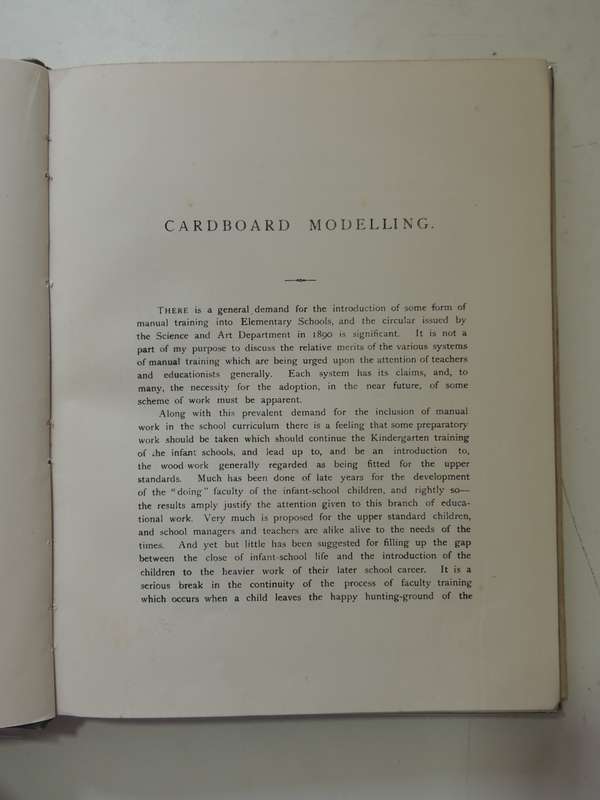 A Manual of Cardboard Modelling, With Full Working Drawings & Instructions - William Heaton