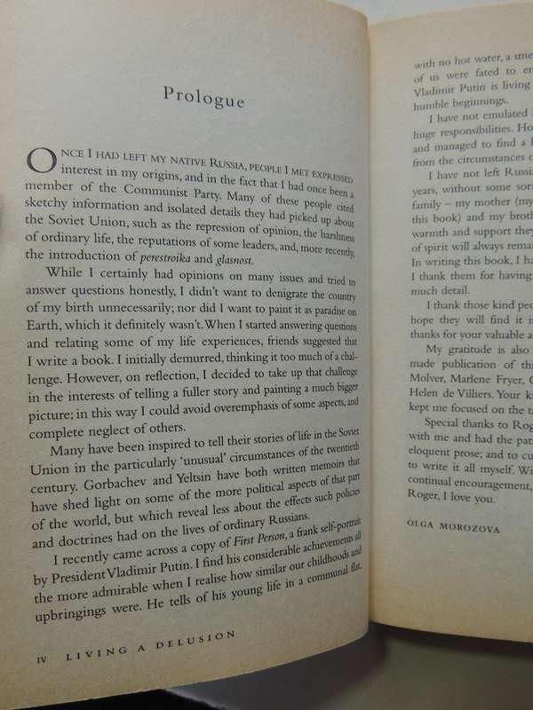 Living A Delusion: A Memoir From Soviet Russia- Olga Morozova