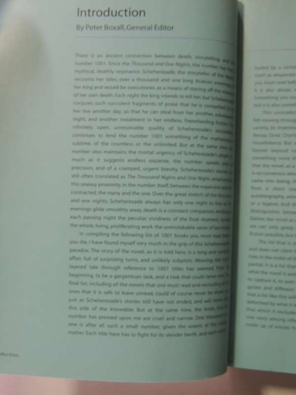 1001 Books You Must Read Before You Die- Ed Peter Boxall