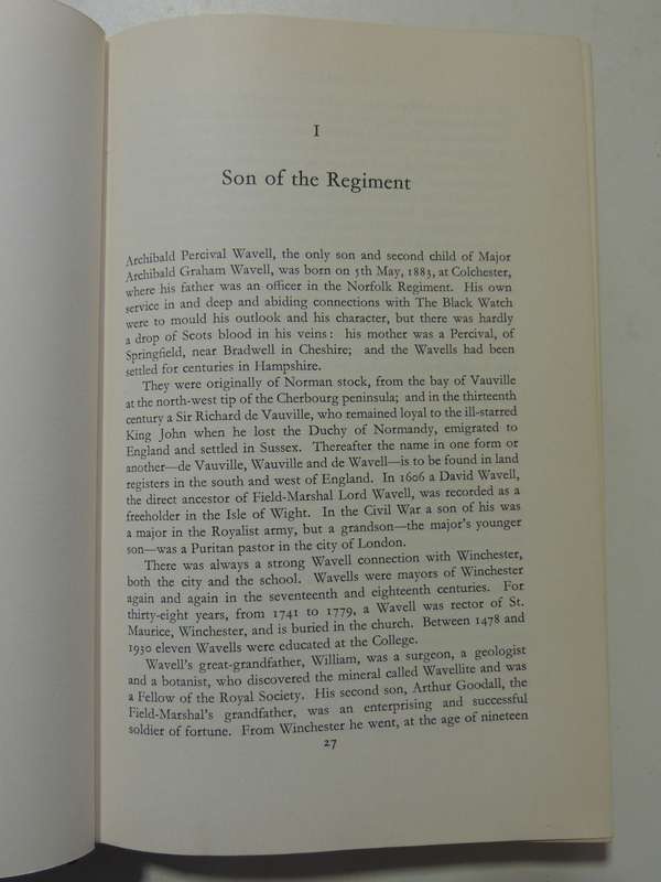 Wavell: Scholar And Soldier- John Connell