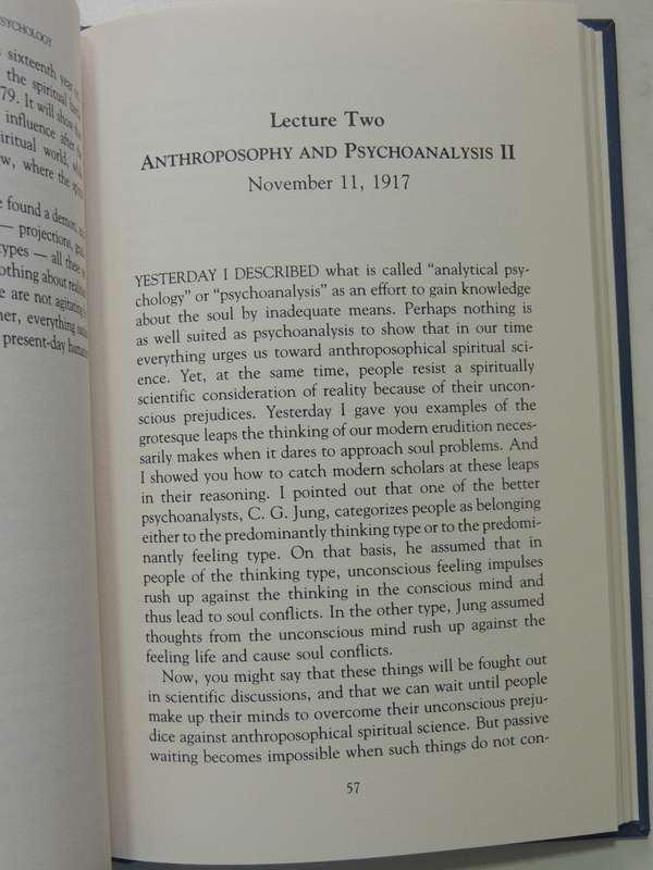 Psychoanalysis & Spiritual Psychology: 5 Lectures in Dornach & Munich ...1912,1921 Rudolf Steiner