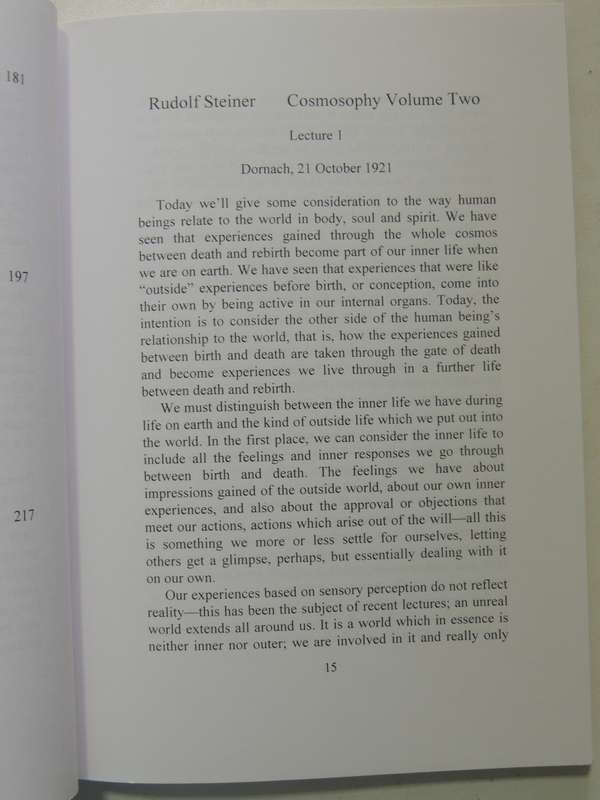 Cosmosophy: Volume 2: Cosmic Influences on the Human Being - Rudolf Steiner