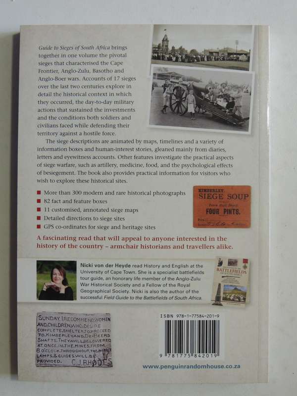 Guide To Sieges Of South Africa- Nicki Von Der Heyde
