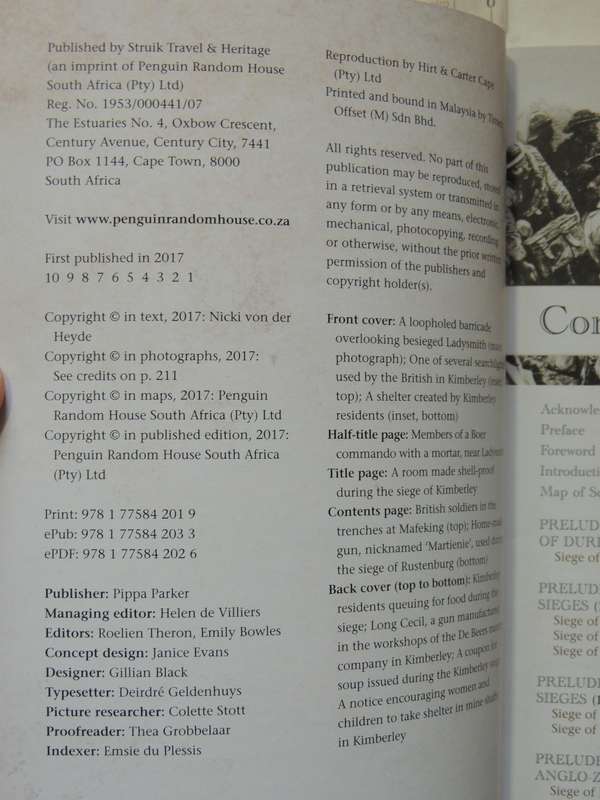 Guide To Sieges Of South Africa- Nicki Von Der Heyde