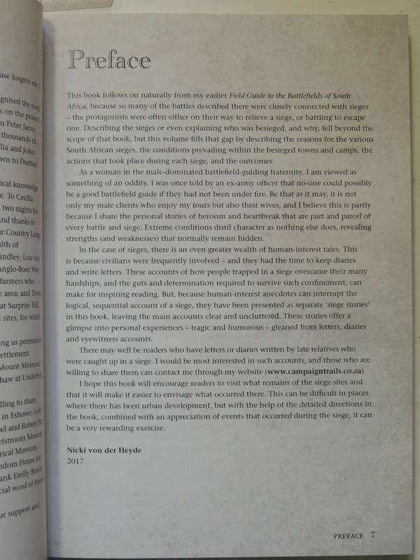 Guide To Sieges Of South Africa- Nicki Von Der Heyde