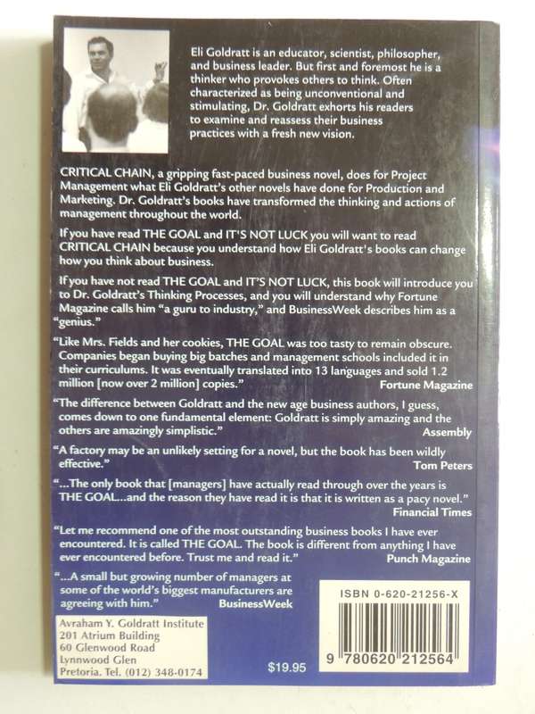 Critical Chain - Eliyahu M. Goldratt