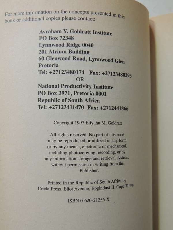Critical Chain - Eliyahu M. Goldratt