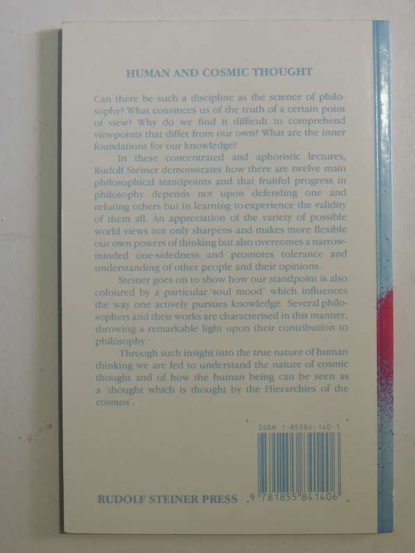 Human and Cosmic Thought- Rudolf Steiner  1977