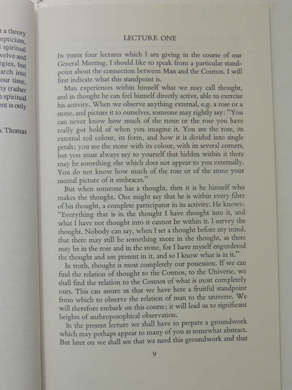 Human and Cosmic Thought- Rudolf Steiner  1977