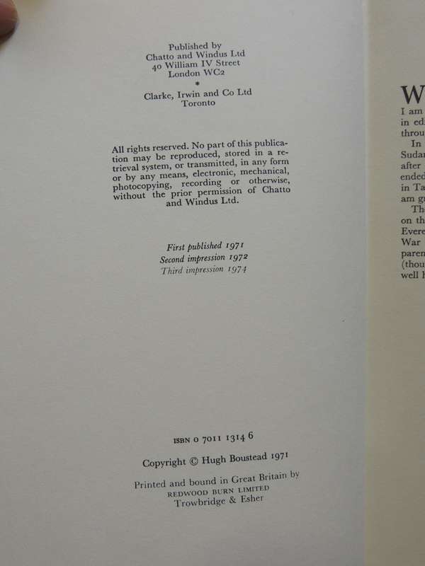 The Wind Of Morning - Colonel Sir Hugh Boustead KBE, CMG, DSO, MC