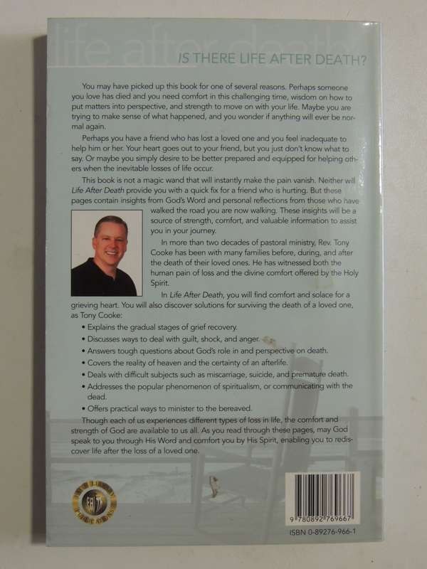 Life After Death, Rediscovering Life after the Loss of a Loved One- Tony Cooke