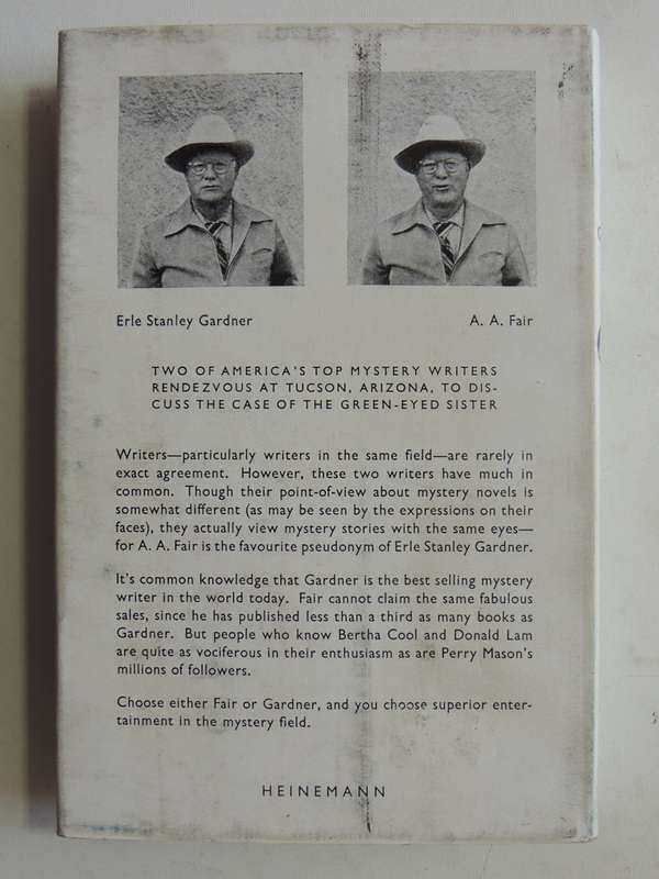 The Case Of The Green-Eyed Sister - Erle Stanley Gardner    1st British Ed 1959