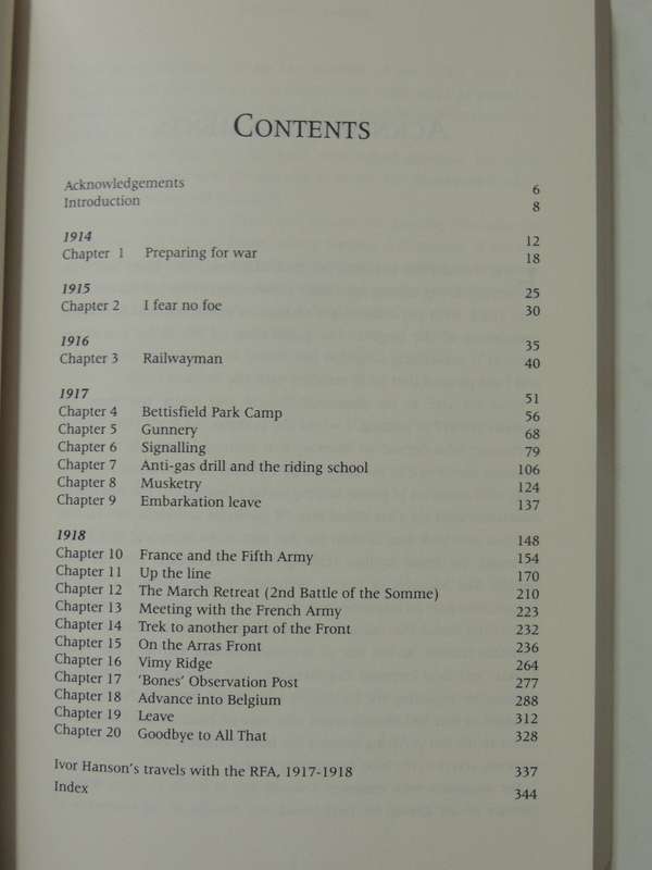 Plough & Scatter: The Diary-Journal Of A First World War Gunner - J. Ivor Hanson & Alan Wakefield