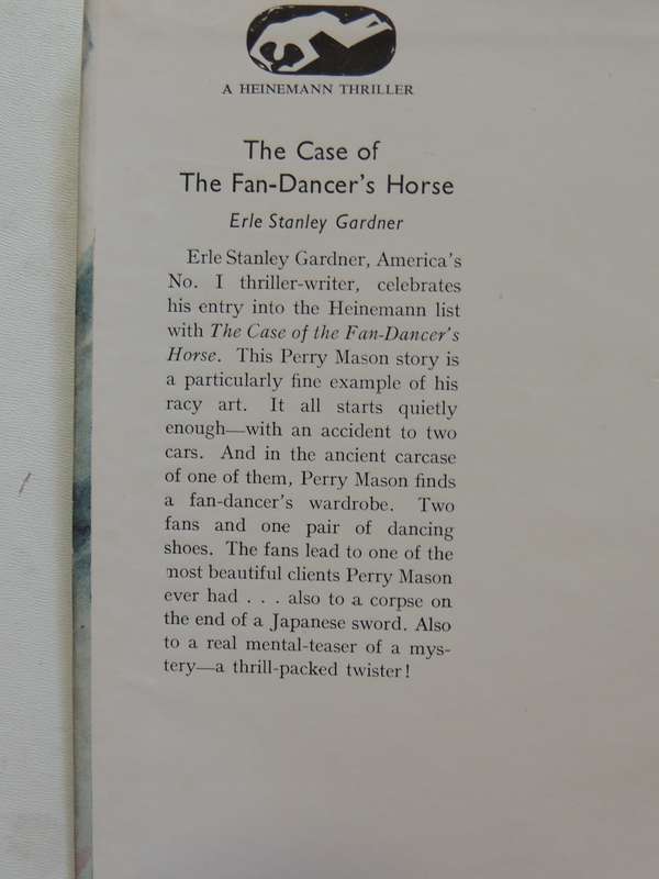 The Case Of The Fan-Dancer's Horse - Erle Stanley Gardner  1st British Ed 1952