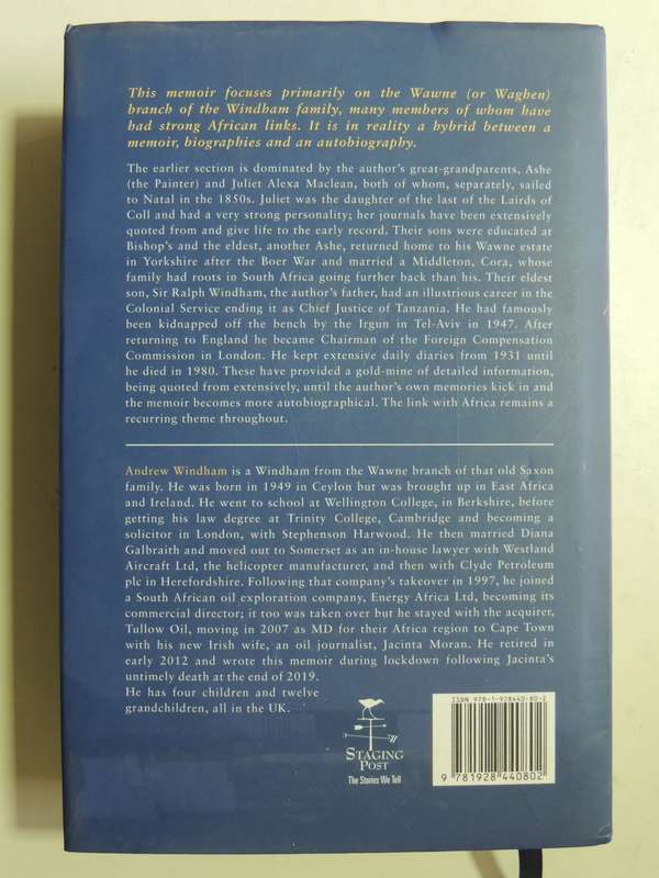 The Wawne (Or Waghen) Windhams, A Memoir, Linking African and Other Threads) -Andrew Windham  Inscr