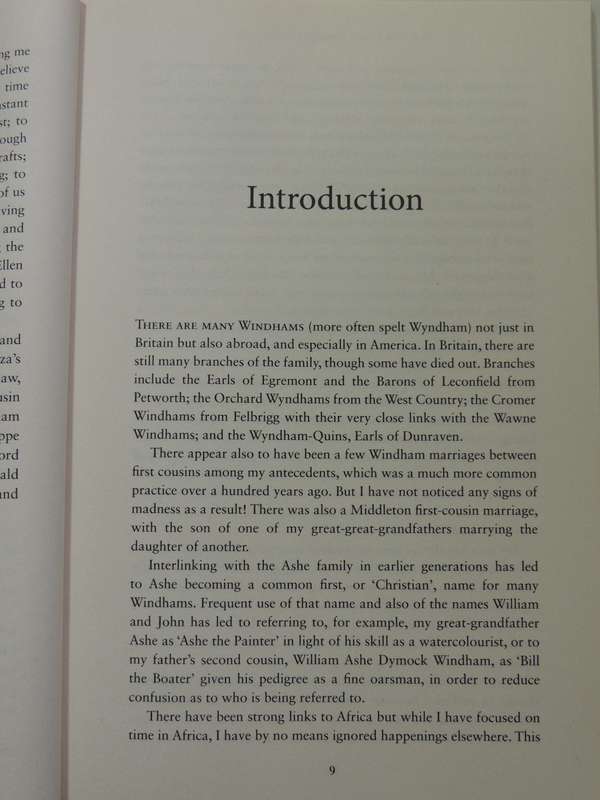 The Wawne (Or Waghen) Windhams, A Memoir, Linking African and Other Threads) -Andrew Windham  Inscr