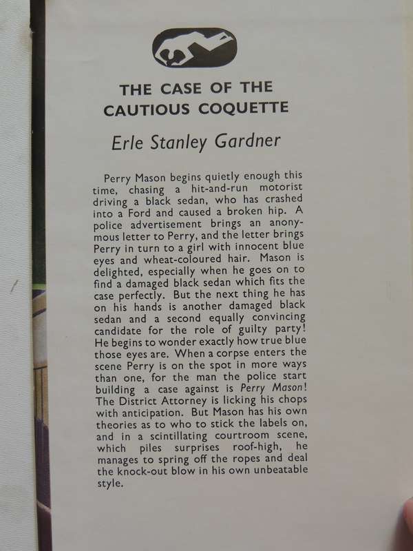 The Case Of The Cautious Coquette - Erle Stanley Gardner  1st British Ed 1955
