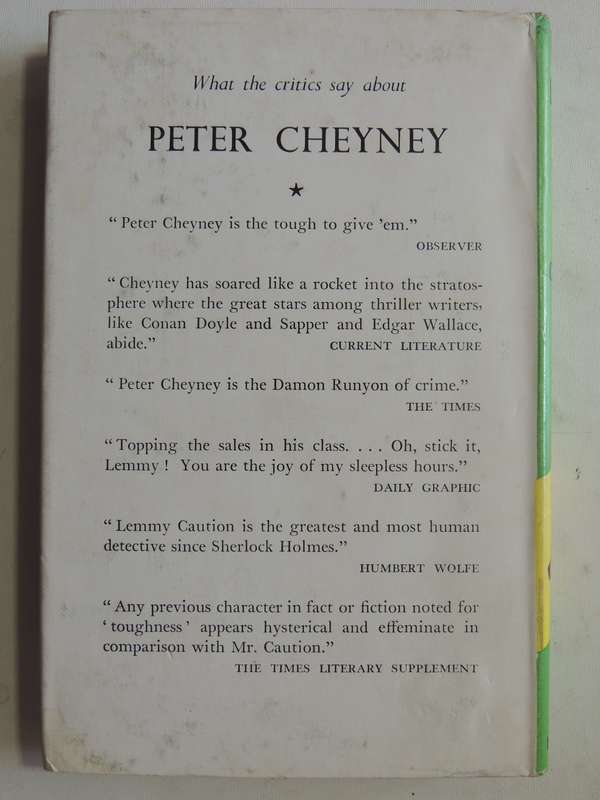 They Never Say When - Peter Cheyney