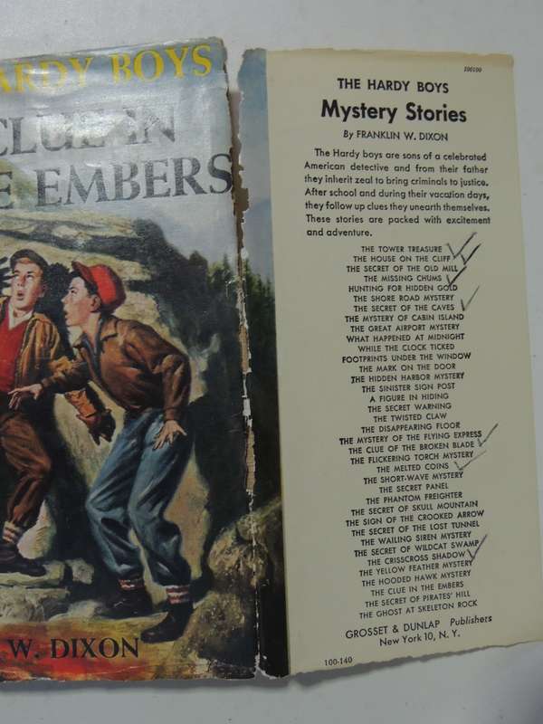 The Clue In The Embers - Franklin W. Dixon   Circa 1950s