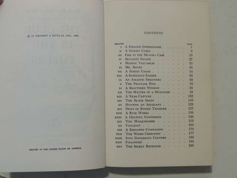 The Clue In The Embers - Franklin W. Dixon   Circa 1950s