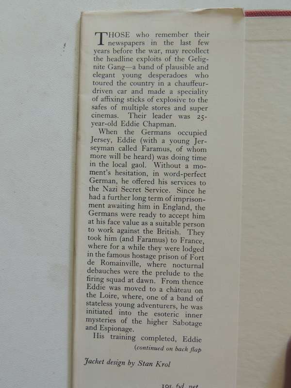 The Eddie Chapman Story - Frank Owen   1st Edition 1953