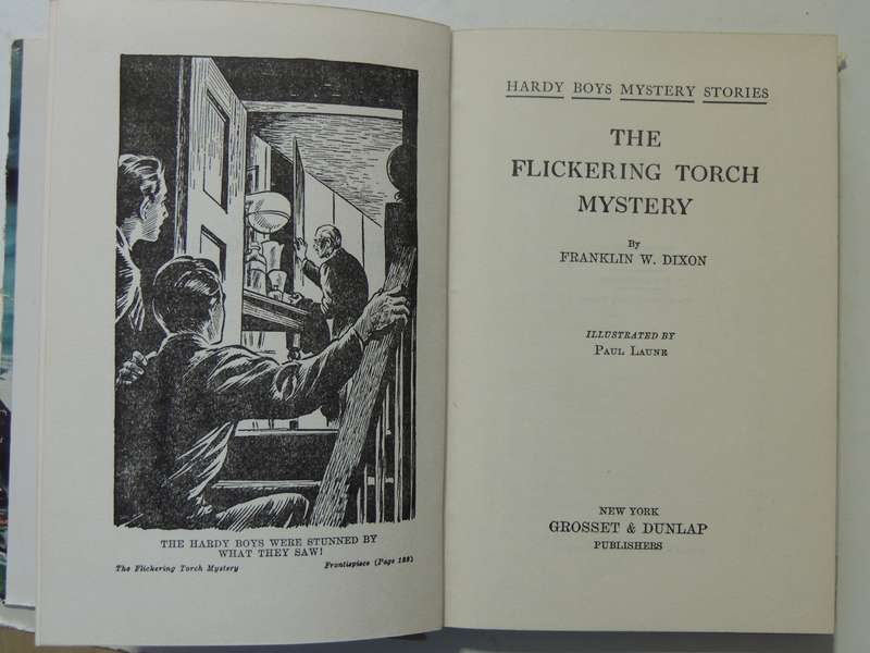 The Flickering Torch Mystery  - Franklin W. Dixon   Circa 1950s