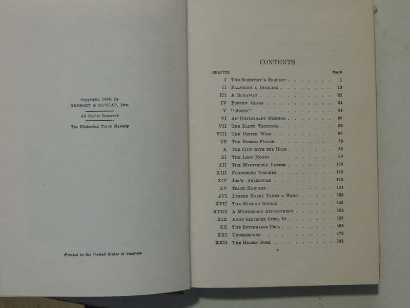 The Flickering Torch Mystery  - Franklin W. Dixon   Circa 1950s