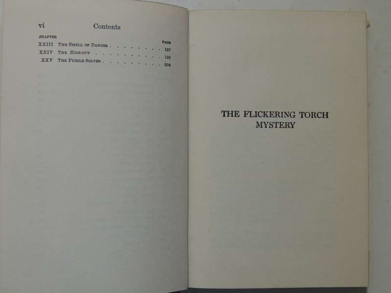 The Flickering Torch Mystery  - Franklin W. Dixon   Circa 1950s