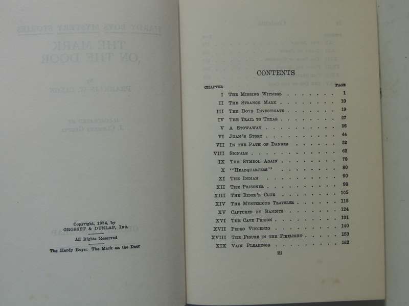 The Mark On The Door - Franklin W. Dixon   Circa 1950s