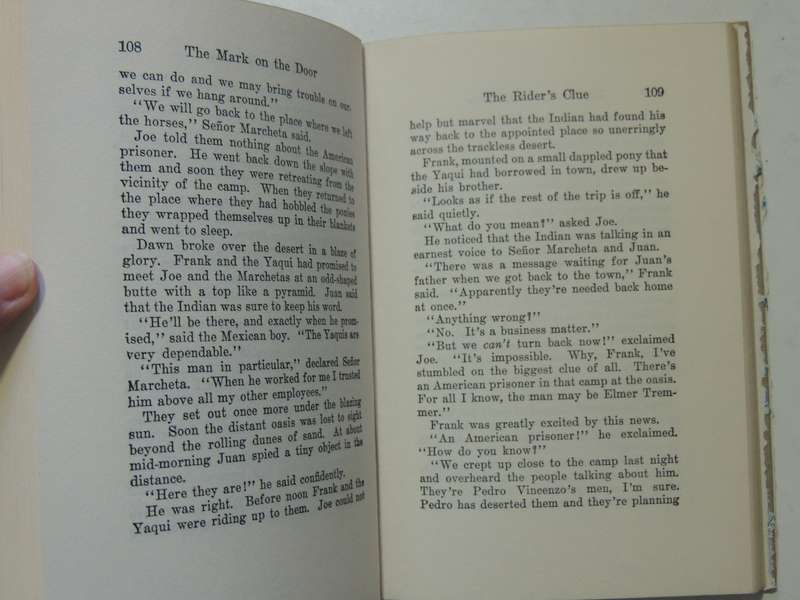 The Mark On The Door - Franklin W. Dixon   Circa 1950s