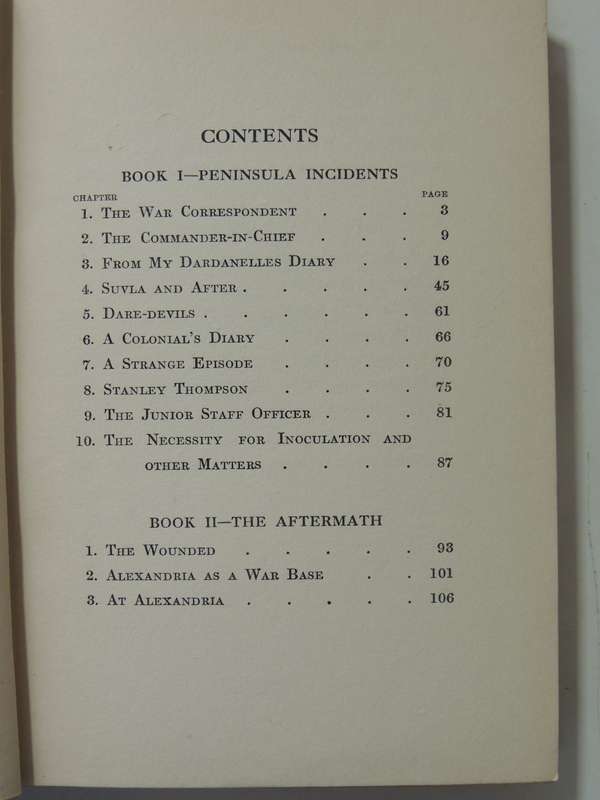 The Truth About The Dardanelles - Sydney A. Moseley  1st Edition 1916
