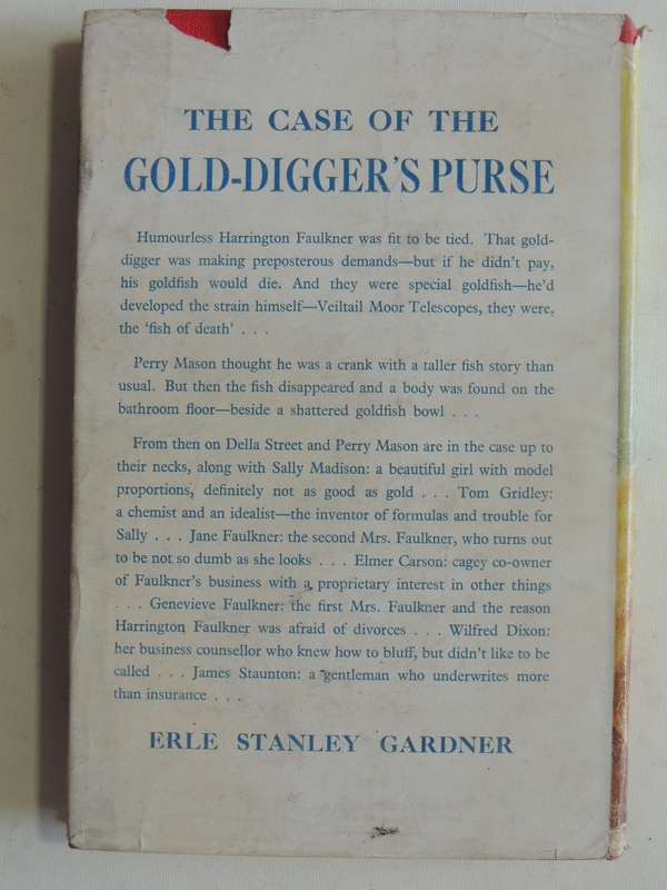The Case Of The Gold-Digger's Purse - Erle Stanley Gardner     First British Ed 1957