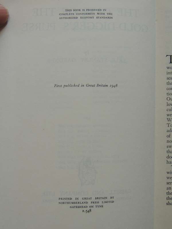 The Case Of The Gold-Digger's Purse - Erle Stanley Gardner     First British Ed 1957