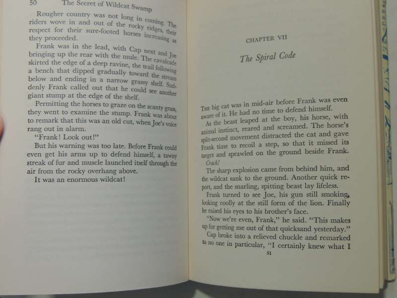 The Secret Of Wildcat Swamp  - Franklin W. Dixon   Circa 1950s
