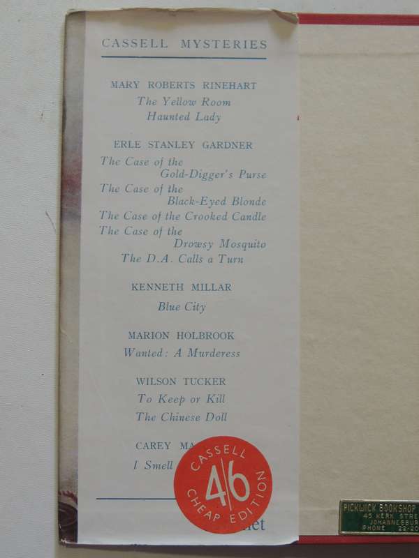 The Case Of The Half-Wakened Wife - Erle Stanley Gardner  First British Ed 1949