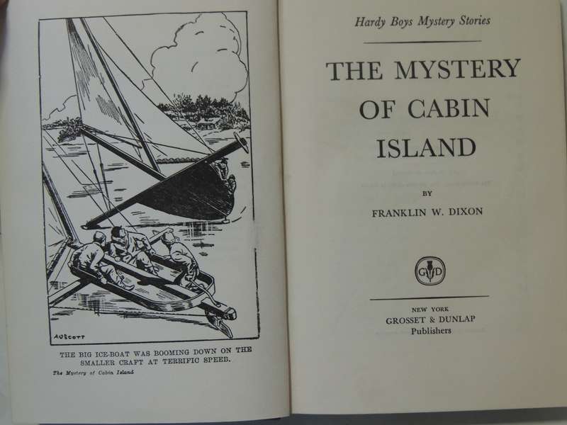 The Mystery Of Cabin Island - Franklin W. Dixon    Circa 1950s