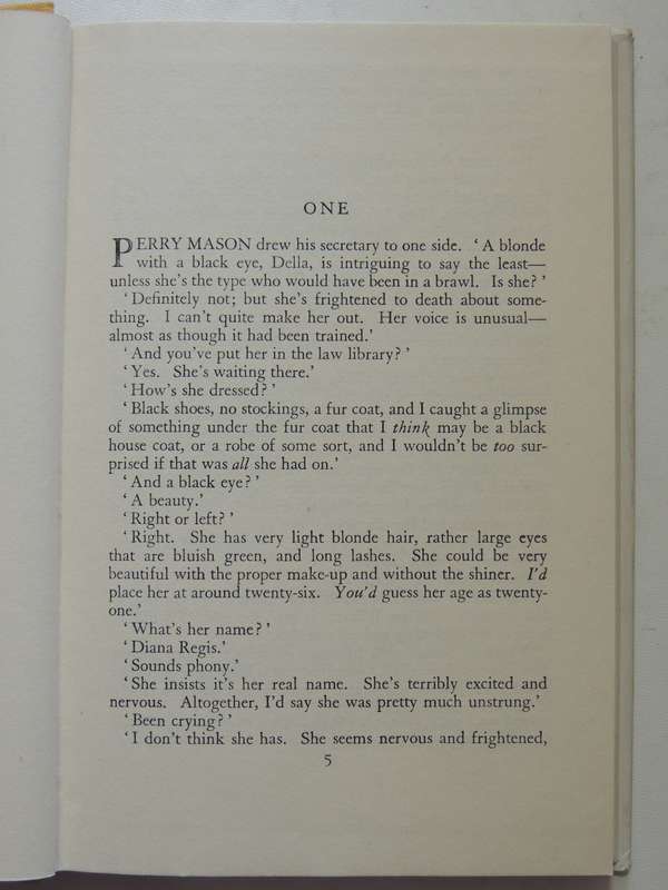 The Case Of The Black-Eyed Blonde -  Erle Stanley Gardner   First British Ed 1948