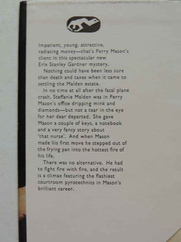 Perry Mason in The Case Of The Fugitive Nurse - Erle Stanley Gardner   First British Ed 1959