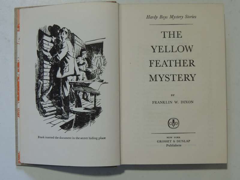 The Yellow Feather Mystery  - Franklin W. Dixon   Circa 1950s