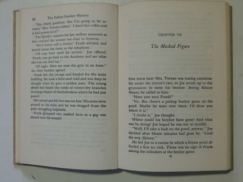 The Yellow Feather Mystery  - Franklin W. Dixon   Circa 1950s