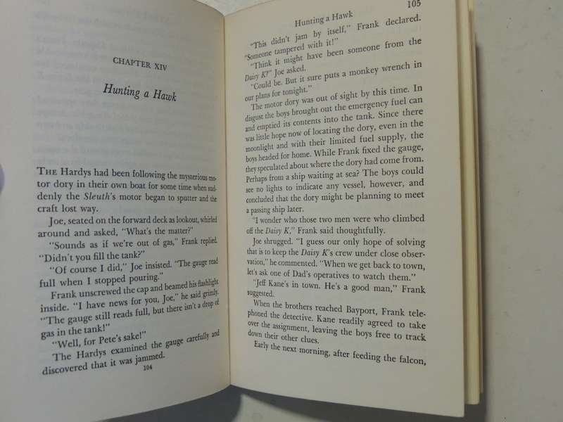 The Hooded Hawk Mystery - Franklin W. Dixon  Circa 1950s