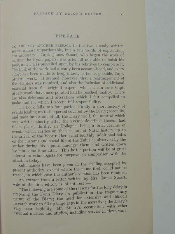 The Diary Of Henry Francis Fynn 1950 Limited Edition 989/1700 Compiled ...  Edited By James Stuart