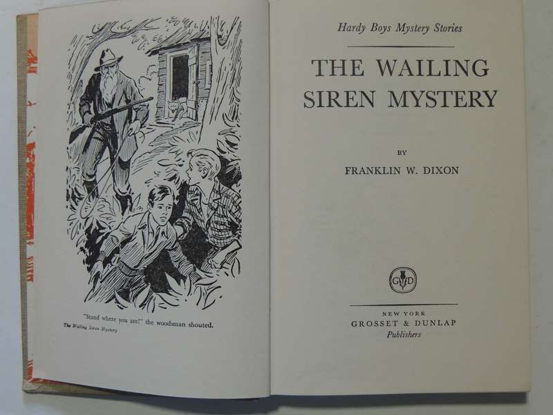 The Wailing Siren Mystery - Franklin W. Dixon   Circa 1950s
