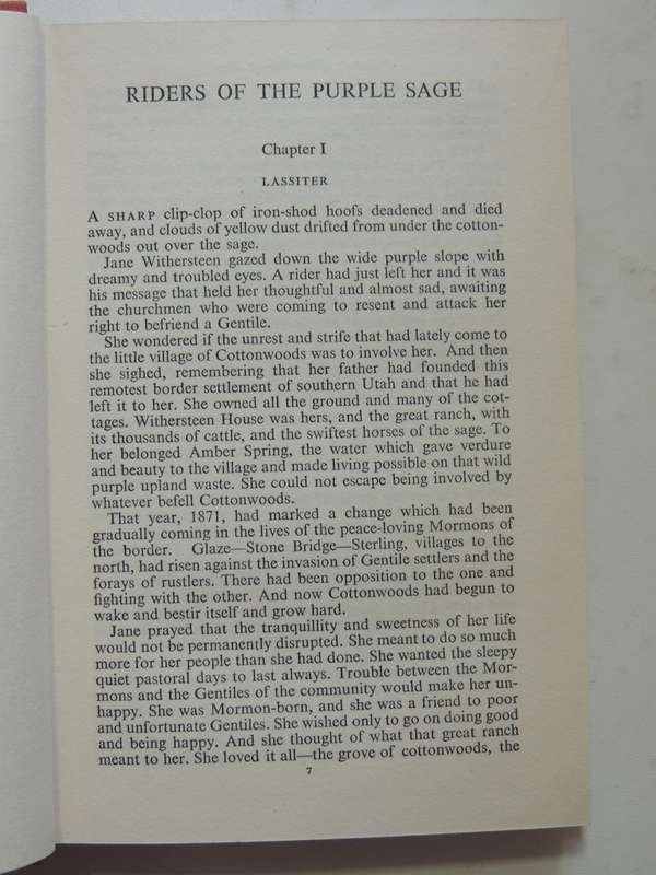 Riders Of The Purple Sage - Zane Grey   1949