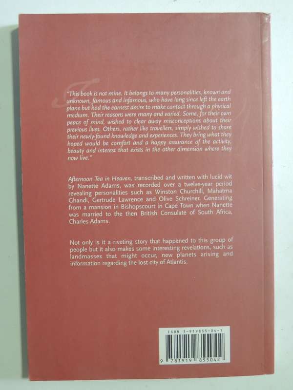 Afternoon Tea In Heaven: Conversations With The Spirit World As Experienced By Nanette AdamsNanette