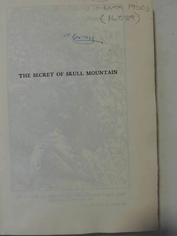 The Secret Of Skull Mountain - Franklin W. Dixon  Circa 1950s